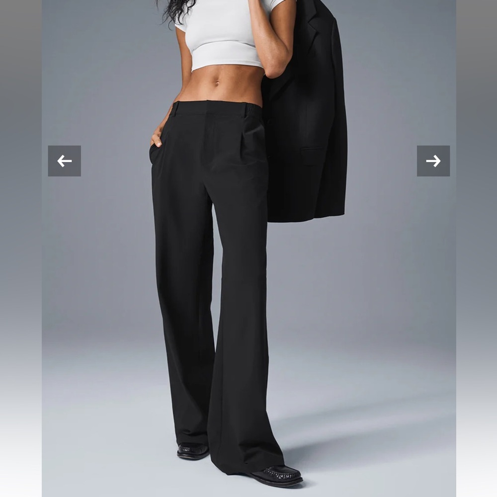 ALO Yoga High-Waist Pursuit Trouser in Black